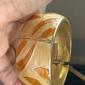 Gold  and Taupe Bracelet